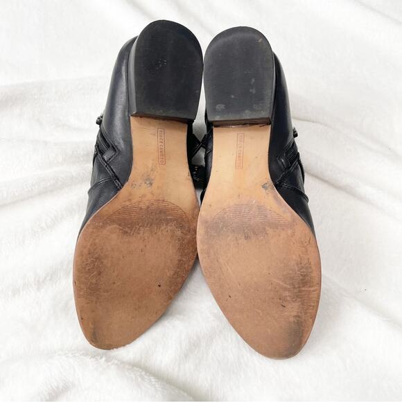 Vince Camuto Cosmika black buckle ankle booties size 7.5 boots leather - Picture 6 of 8